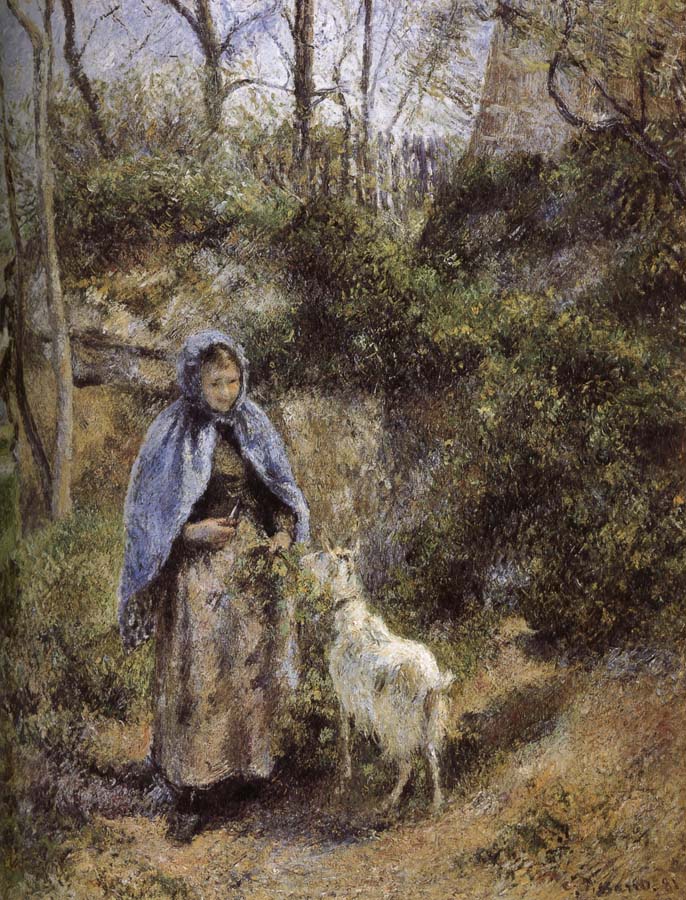 Camille Pissarro Woman sheep